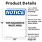 Signmission Non-Hazardous Waste Area OSHA Notice Sign, Aluminum, 10in W x 14in L, 2PK OS-2PACK-NS-A-1014-V-15074 - alternate 5